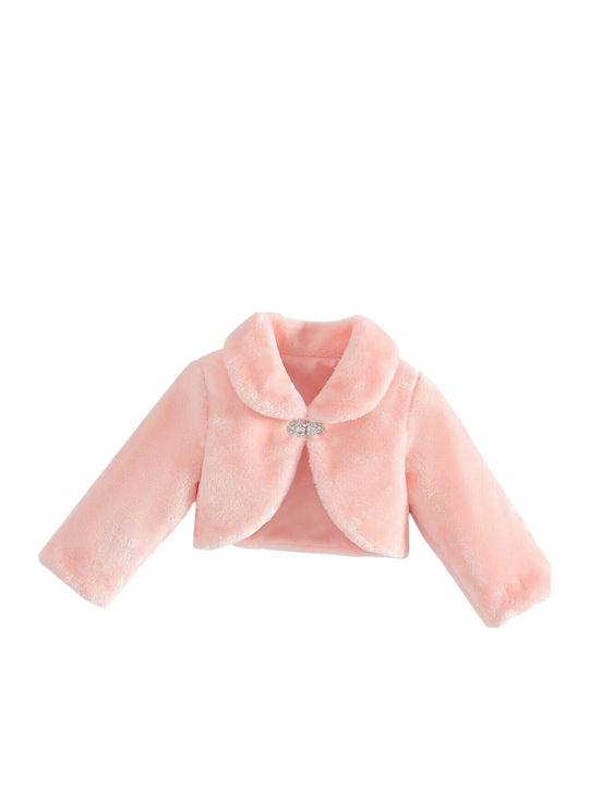 Kids Bolero Fur Pink