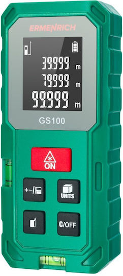 Ermenrich Laser Distance Meter GS100 with Range up to 100m