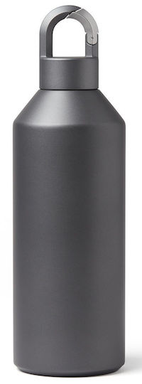 Lexon Μπουκάλι Θερμός Ανοξείδωτο / Πλαστικό 500ml Gray
