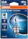 Osram Λάμπα Αυτοκινήτου Cool H4 Αλογόνου Μπλε 12V