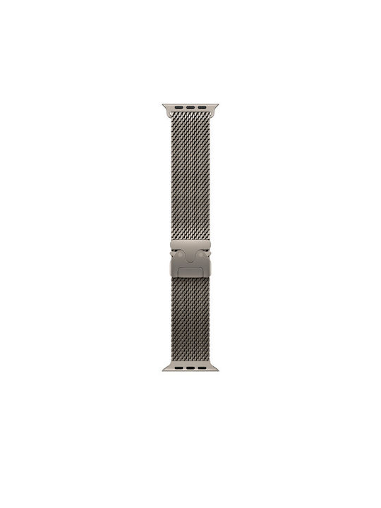 Apple Titanium Milanese Loop 49mm - Large Λουράκι Natural (Apple Watch 44/45/46mm/Ultra 49mm)