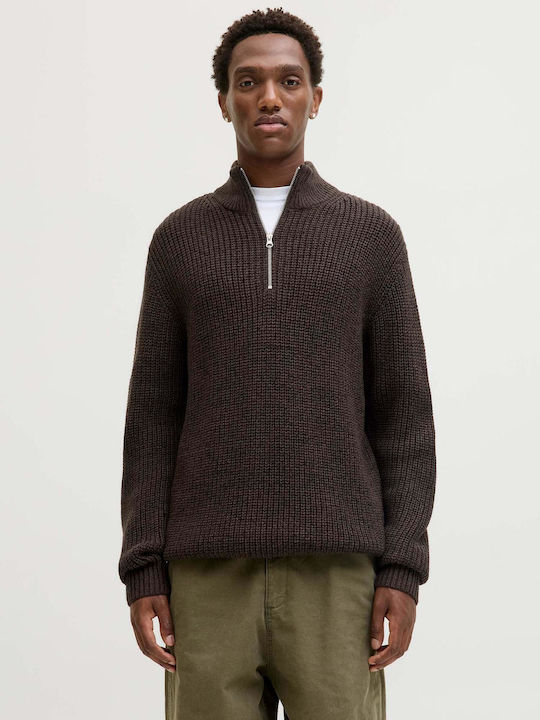 Jack & Jones Πουλόβερ Μακρυμάνικο Καφέ