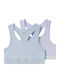 Name It Set of Kids' Bralettes Purple Heather 2pcs