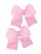 TakTakBaby Set of Kids Hair Clips with Rubber Band Multicolour in Pink Color 2pcs
