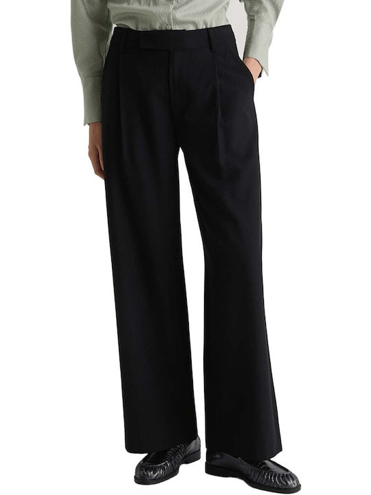 Yerse Women's Fabric Trousers Black