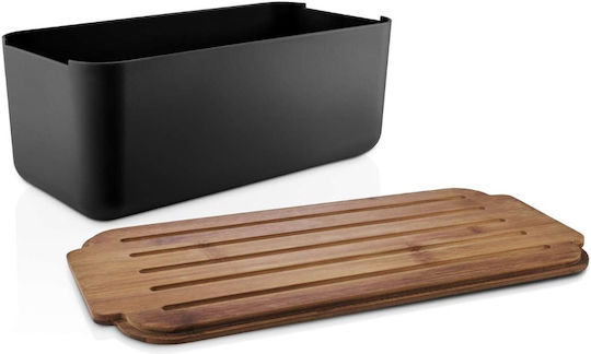 Eva Solo Ψωμιέρα με Καπάκι Ξύλινη Μαύρη 16x42x19cm Eva Solo Ψωμιέρα με Καπάκι Ξύλινη Μαύρη 16x42x19cm