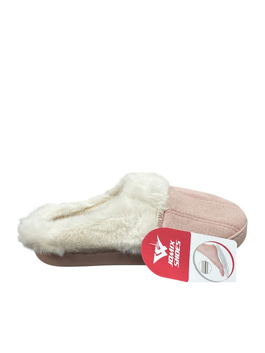 Jomix Jomix Damen Hausschuhe mit Pelz Rosa