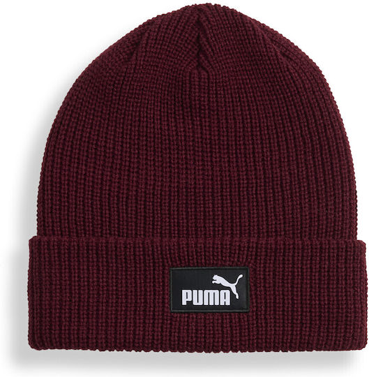 Beanie Unisex Beanie Gestrickt in Burgundisch Farbe