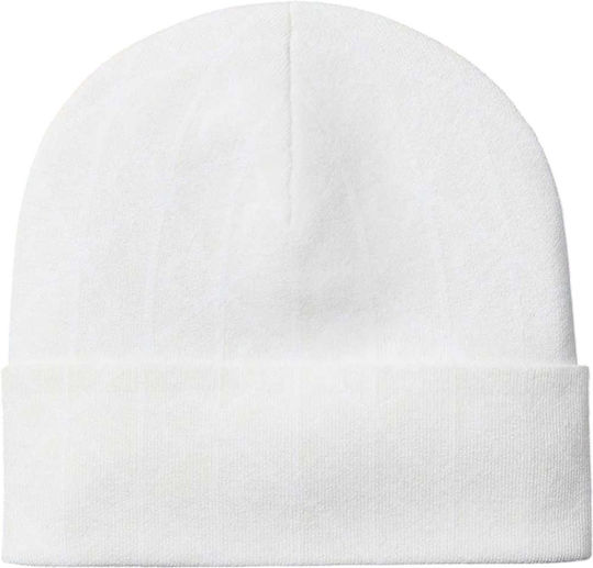 Beanie Γυναικείος Σκούφος με Rib Πλέξη σε Εκρού χρώμα