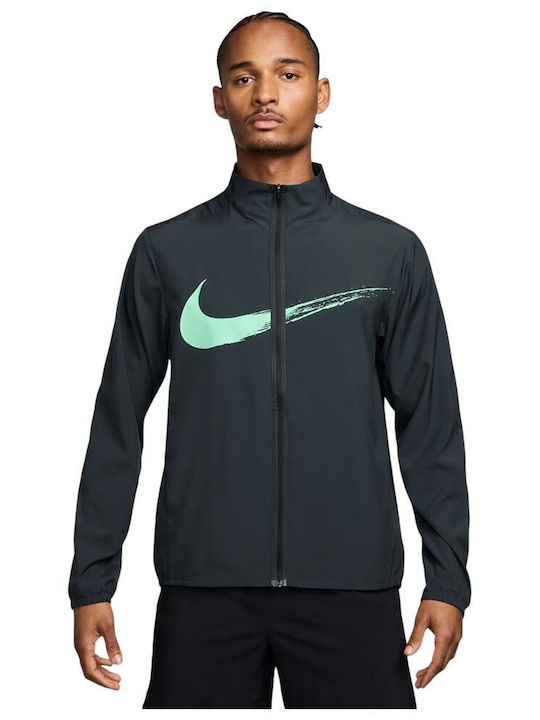 Nike Dri-fit Ανδρική Ζακέτα Μπλε