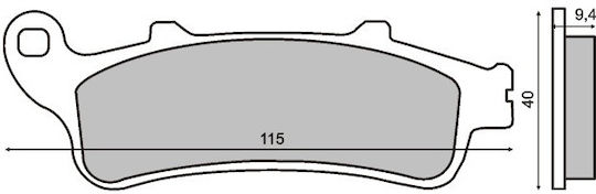 Front Brake Pads Honda Pantheon 125cc Scooter