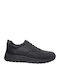Leder Herren Freizeitschuhe Schwarz