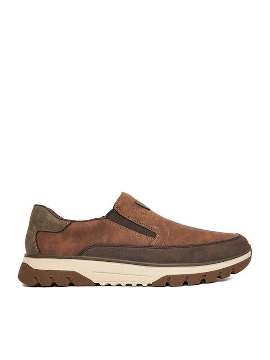 Rieker Ανδρικά Casual Παπούτσια Καφέ