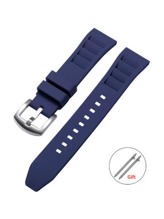Rubber Strap Blue 22mm