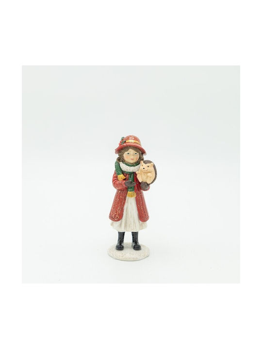 Eurolamp Decorative Polyresin Red Hedgehog Girl 5x13cm