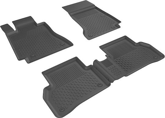 Sahler Car Rubber Floor Mats Raised Sides 4d Mercedes W204 2007-2014