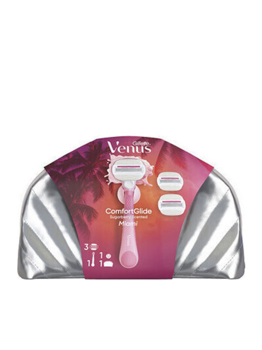 Gillette Venus Comfortglide Miami Hautpflege-Set für Feuchtigkeitsspendende & Körperreinigung Gillette Venus Comfortglide Miami Hautpflege-Set für Feuchtigkeitsspendende & Körperreinigung