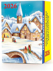 Ydrogeios Täglich Wandkalender 2026 4x6cm Dorf