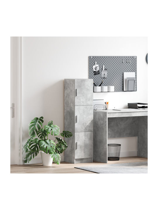Wand-Kremlampe Wohnzimmer aus Spanplatte Grau Beton 31.5x32x124cm