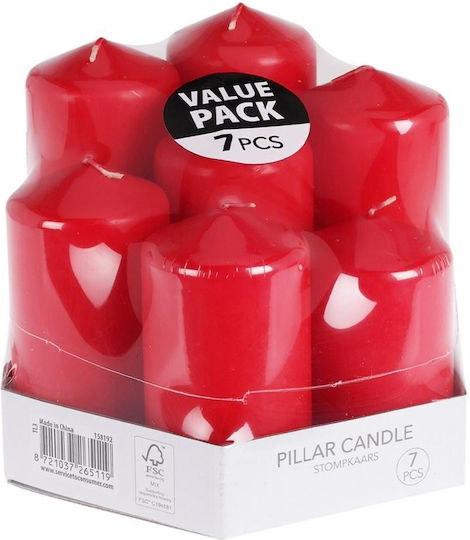 505036 Set 7 Rot Teelichter Aromatisch Verschiedene Größen