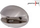 Pomolini Inox Nickel Matte Crystal Shelf Bracket 30*50mm Opening 9mm 1 Piece