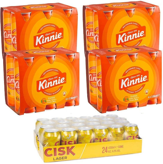 Πακετο 24x Kinnie 330ml 24 Cisk 330ml