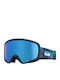 Quiksilver Shredder Μάσκα Σκι & Snowboard Παιδική Μπλε με Φακό σε Μπλε Χρώμα