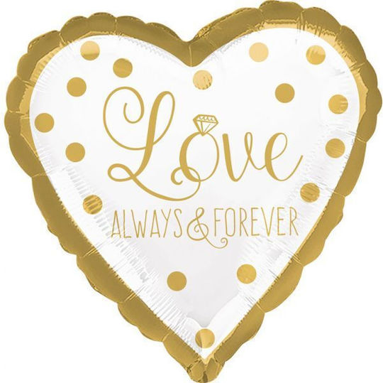Μπαλόνι Καρδιά Foil Always & Forever 43εκ.