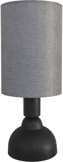 Heronia Table Lamp for Socket E27 with Black Shade and Base