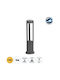 GloboStar Outdoor Floor Lamp Small Post LED 15W with Warm White Light IP65 Gray