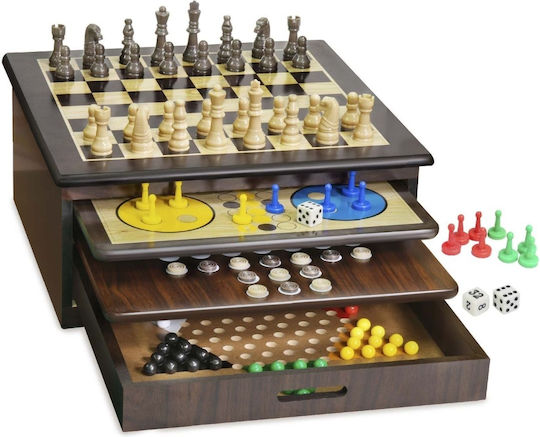 Gf033 Ambassador Craftsman Spielhaus Deluxe Holz Brettspiele Klassische Spiele