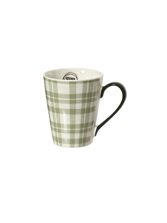 Kaemingk Weihnachtliche Becher Porzellan Grün W...