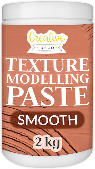 Creative Deco Glatte Strukturelle Decoupage Pasta 2kg Feiner Ziegelmasse Für Künstlerische Projekte Acrylmalerei Einfach Zu Verwenden Ein Spatel 3D Textur Effekte