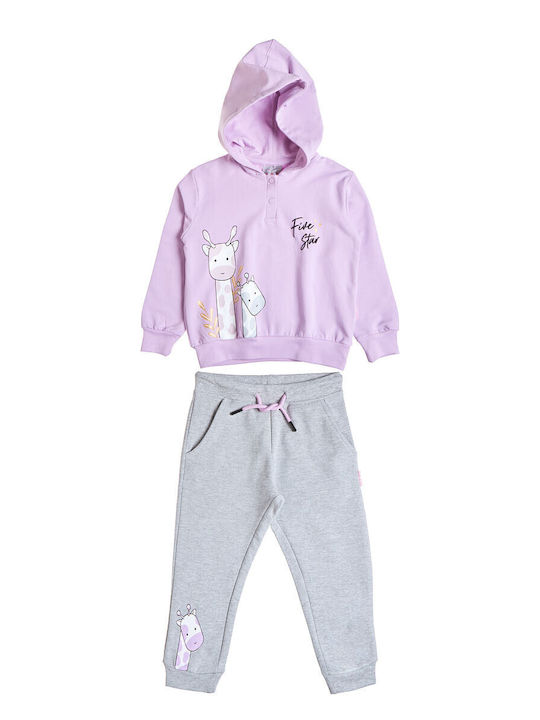 Kinder Sweatpants Set - Jogginganzug Flieder