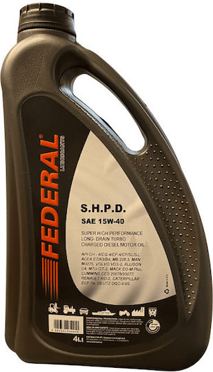Federal SHPD Λάδι Αυτοκινήτου 15W-40 4lt 3091