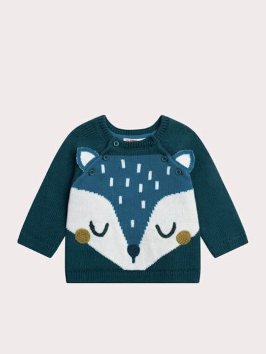 Dpam Kids' Sweater Long Sleeve Blue 25WG10R1PUL