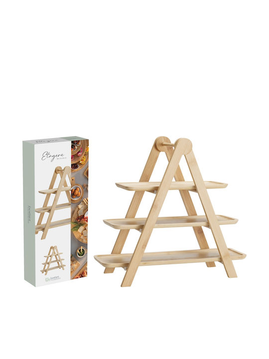 Ξύλινη Εταζέρα 3 Ορόφων Ø30.3xY39cm Π43xΜ13.3xΥ39cm Ξύλινη Εταζέρα 3 Ορόφων Ø30.3xY39cm Π43xΜ13.3xΥ39cm