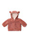 Παιδική Ζακέτα Βαμβακερή με Κουκούλα Pink Blush Teddy