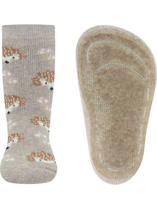Ewers Kids' Slipper Socks Beige