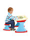 Kids Table and Chairs Set made of Plastic Light Blue Bakaji