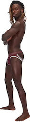 Malepower Jockstrap Sexy pentru bărbați Burgundy