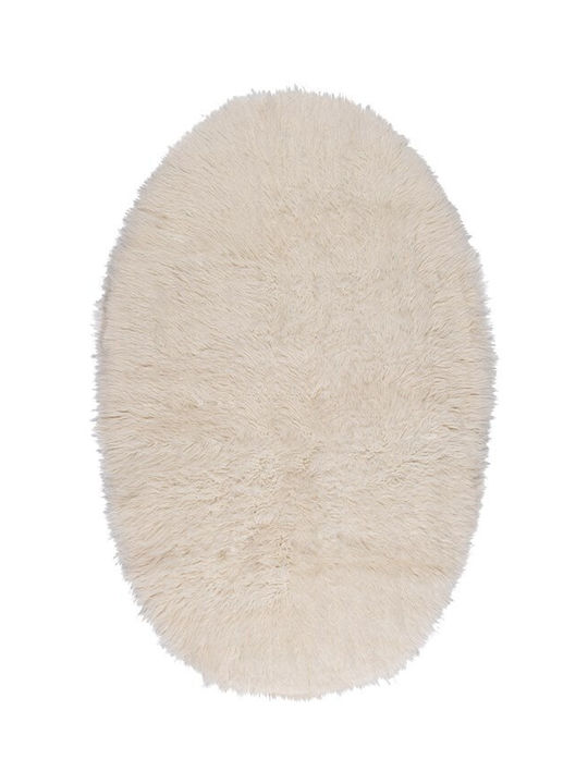 Βιοκαρπέτ Flokati Χαλί Ορθογώνιο Natural 70x140cm