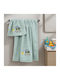 Lino Home Σετ Βρεφικές Πετσέτες 2τμχ Mint Βάρους 450gr/m²