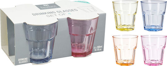 Excellent Houseware Set Gläser Cocktail/Trinken aus Glas 300ml 4Stück