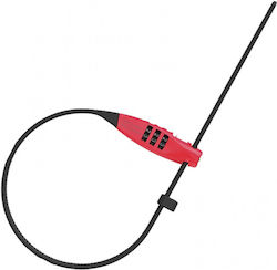 Mini Συρματόσχοινο Abus Combiflex Travelguard Κόκκινο