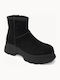 Suede Women's Ankle Boots Black