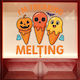 Halloween Display Freaking Melting 100x90cm