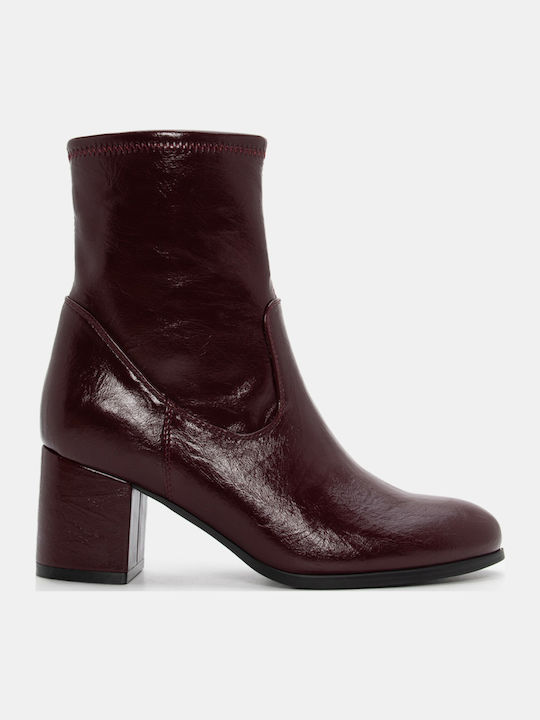Luigi Wildleder Stiefeletten Damen Burgundisch