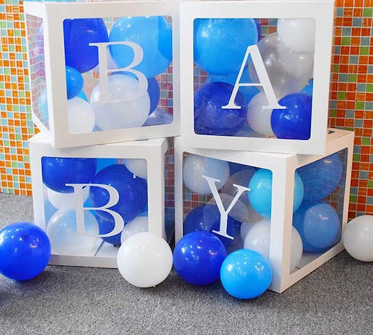 Decoration Boxes Balloons Baby B735bw Bal-b735bw-gender-reveal