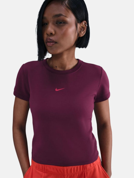 Nike Sportswear Γυναικείο T-shirt Μπορντό